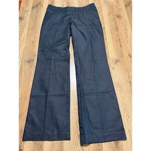 Mossimo Dress Pants Womens 6 Blue Adult Fit 3 Wide Leg Stretch Excellent